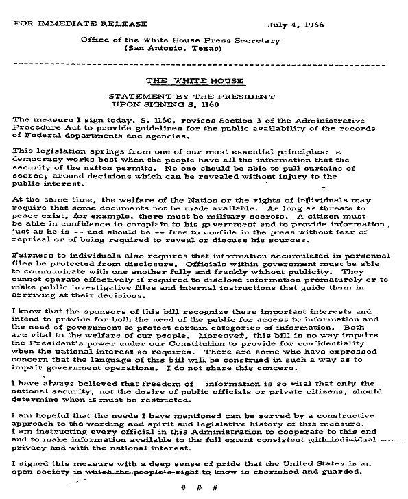 Указът на Президента Линдън Джоунсън